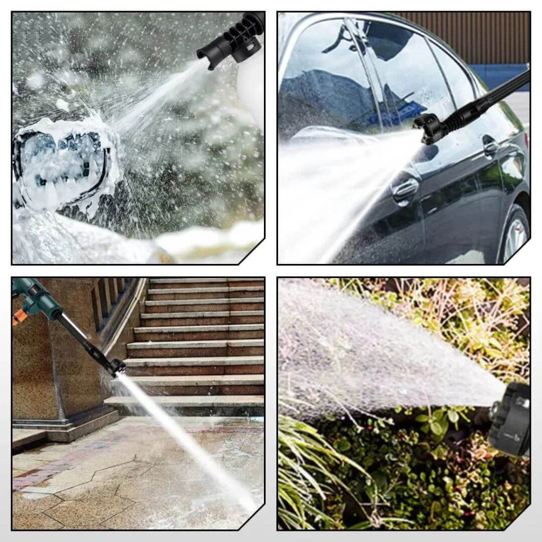 Trådlös högtryckstvätt för bil och trädgård – HydroSwift