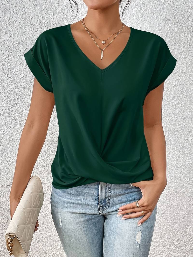 Kortärmad dam T-shirt – Romy höstkollektion