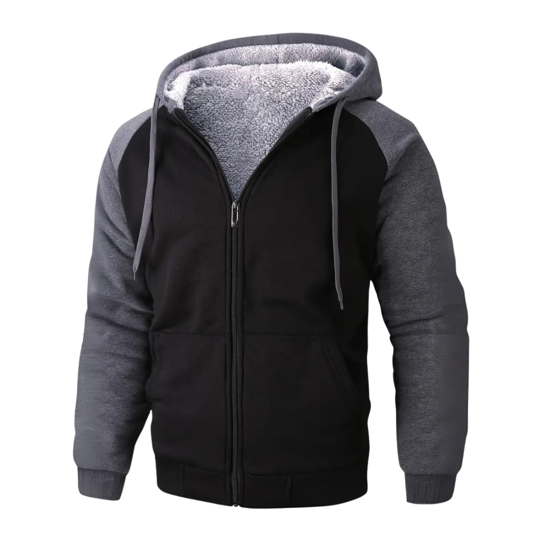 Hoodie för herr, fodrad med sherpafleece – Niels