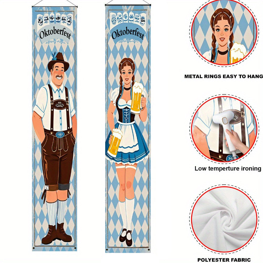 Oktoberfest-bannerset i polyester – WiesnWillkommen Oktoberfest 2026