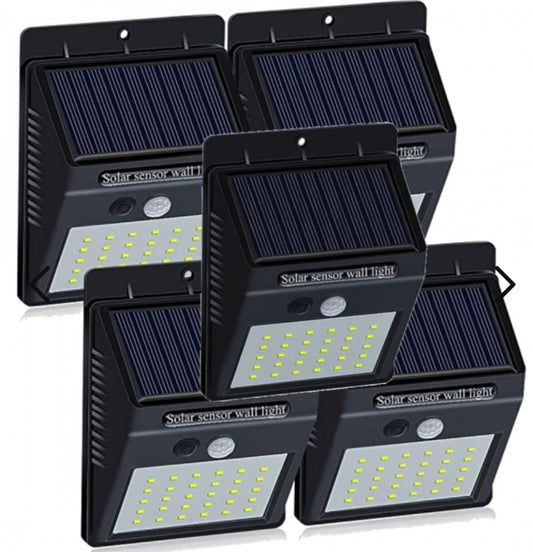 Set med 5 solcell-LED-utomhuslampor – LumaPath