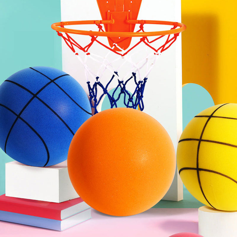 Ljudlös basketboll i PU-skum för barn – Silento