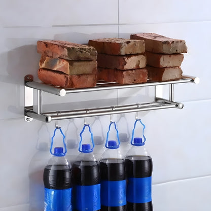 Stilrent handdukshylla i rostfritt stål - AeroRack