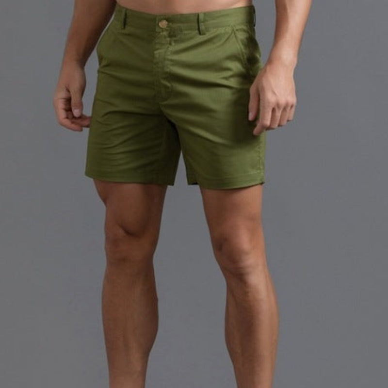 Moderna Slim-Fit Chino-shorts för män – Emil