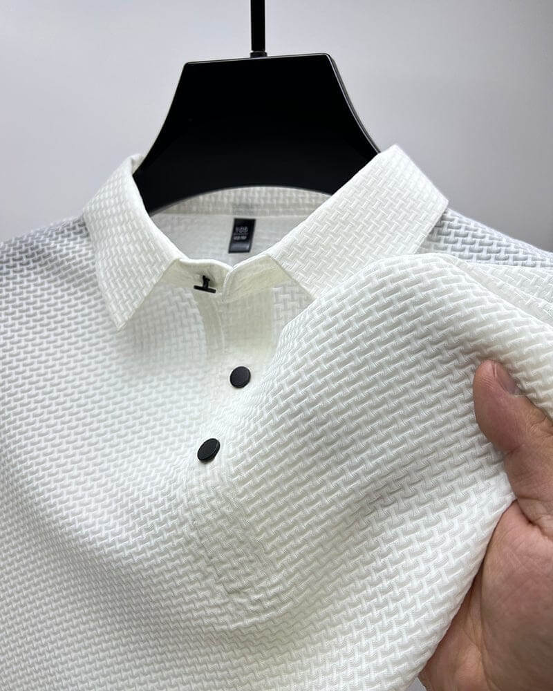 Herrpolo i andningsbart mesh – Matteo