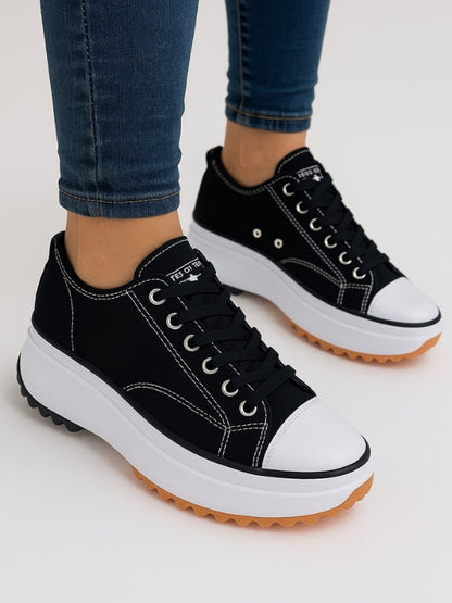 Plattformsneakers med klack – Dalia