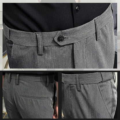 Slim Fit formella herrbyxor – Milano
