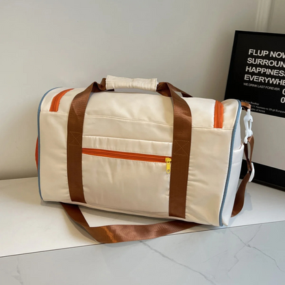 Lättvikts duffelväska med färgblock - FlexaBag