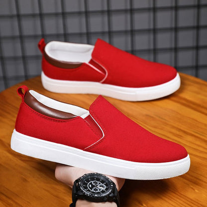 Slip-on-herrskor i canvas – Lennard