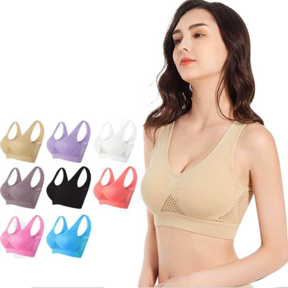 Ventilerad mesh sport-bh – Sofia