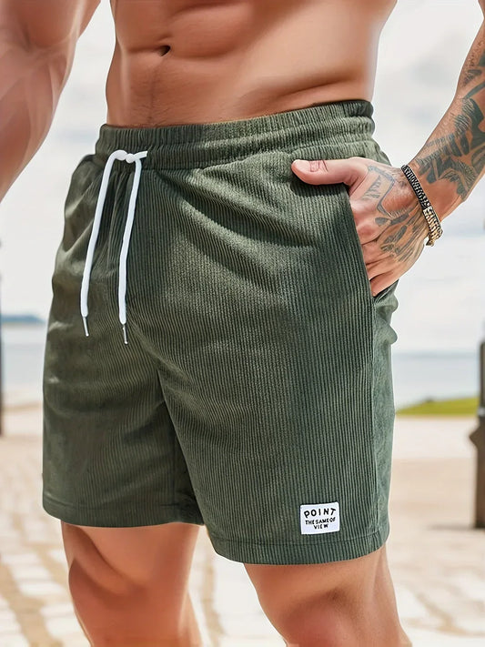 Stiliga herr-shorts med randigt mönster och bekväm passform – Eli