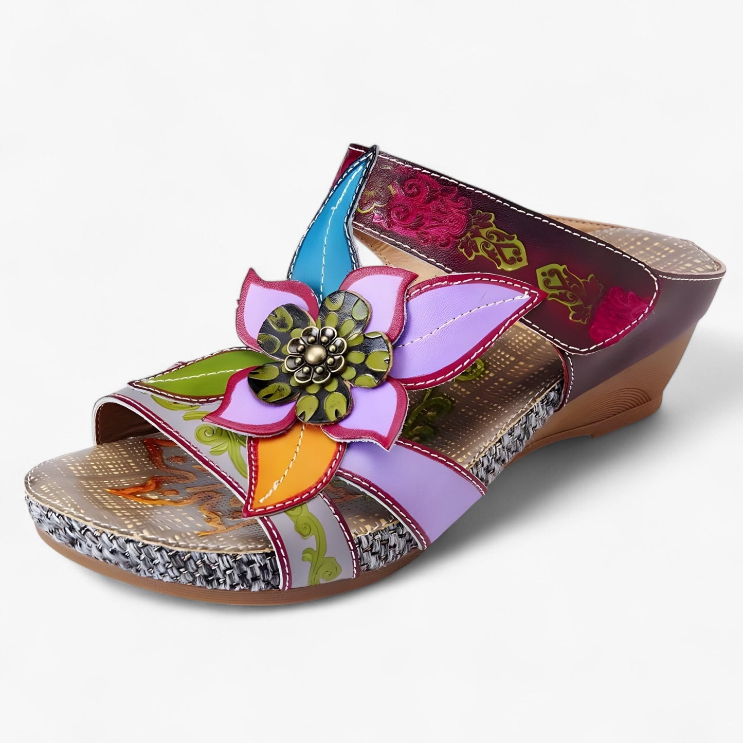 Boho-sandaler för damer med flätade remmar – BohoStep Dolly