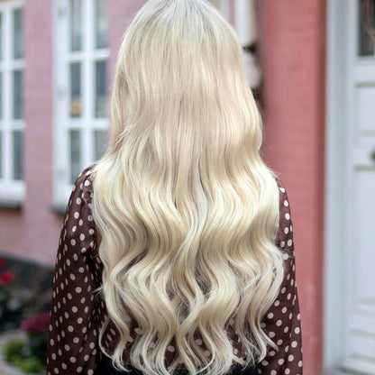 Sömlös hårförlängningsslinga – SilkLine (Ljust askblond 60B)