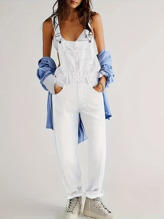 Stilig denimjumpsuit för damer, för alla dagar - CityEase