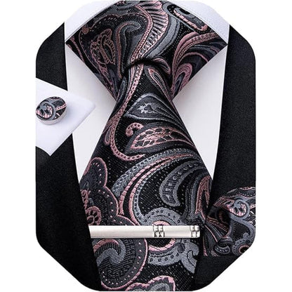 Men's Paisley Formal Tie Set - Refined Wedding & Event Accessories 6