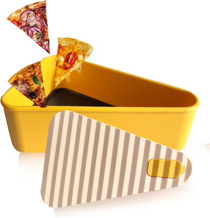 Återanvändbar pizzaförvaringsbehållare med 2 brickor – SliceSafe (1+1 GRATIS)