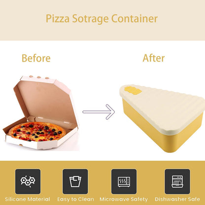 Återanvändbar pizzaförvaringsbehållare med 2 brickor – SliceSafe (1+1 GRATIS)