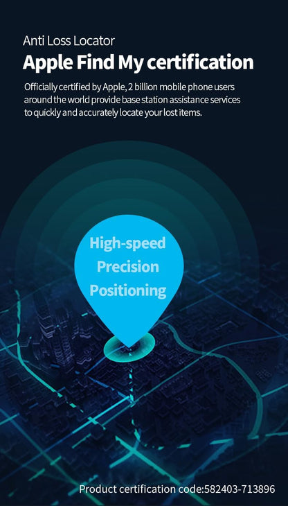 Smart nyckelring mot förlust – realtidsspårning med Find My – Zeyora