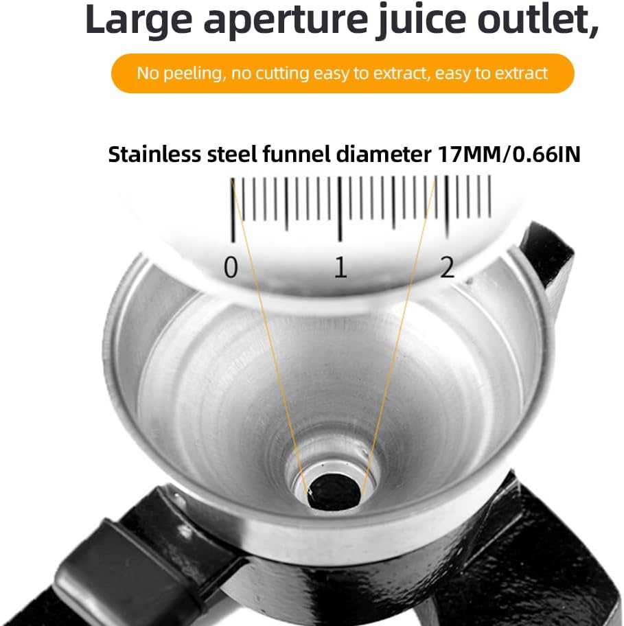 Gjutjärns handpressjuicer med 99 % utbyte och hölje i rostfritt stål – Orvado