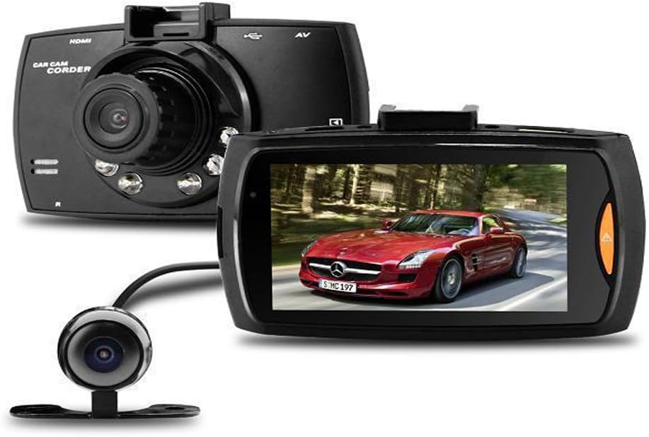 Dual-lins-bilradio DVR G30 2,7" LCD Full HD 1080P med G-sensor