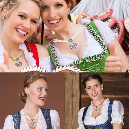 Edelweiss-smyckeset med hjärthänge – Hjärtsken Oktoberfest 2026