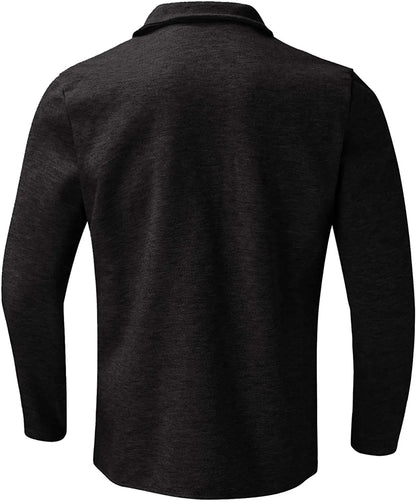 Schwarzes Herren-Sakko, langärmelig, elegantes Design, aus hochwertigem Material.
