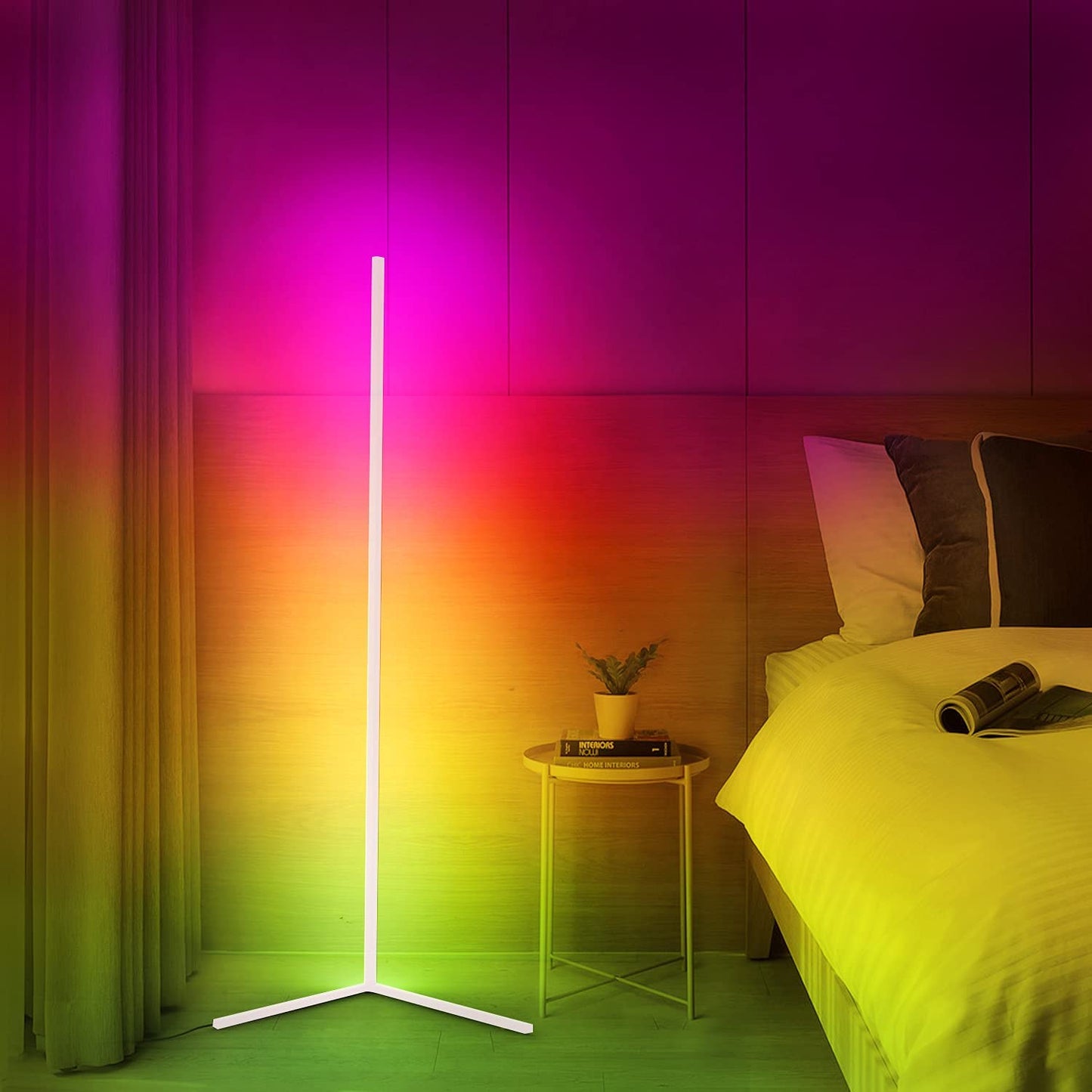 LED-design hörnlampa med fjärrkontroll – Viorra