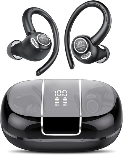 Trådlösa Bluetooth 5.3 sporthörlurar med brusreducering och 48 timmars uppspelning – Zeyora