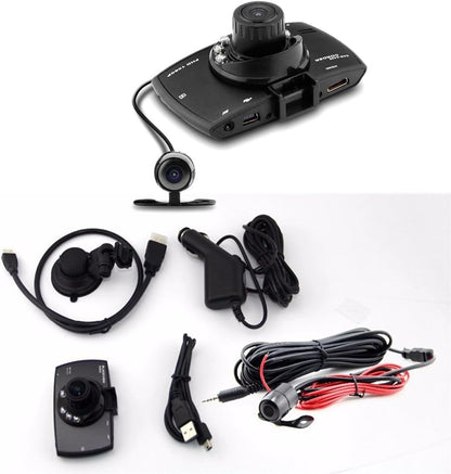 Dual-lins-bilradio DVR G30 2,7" LCD Full HD 1080P med G-sensor