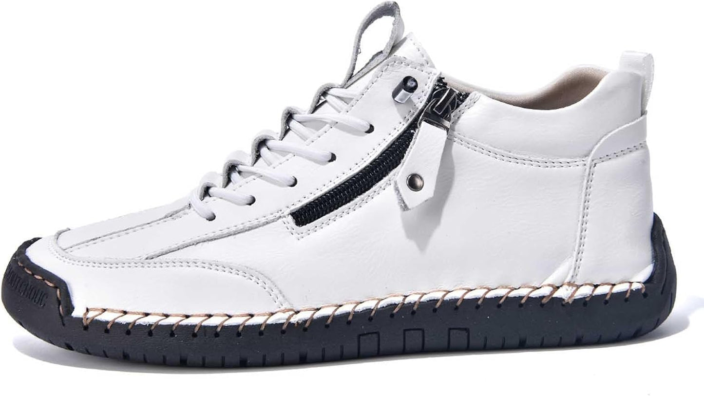 Läder mellanhöga sneakerskängor – Andreas Oktoberfest 2026