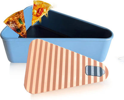 Återanvändbar pizzaförvaringsbehållare med 2 brickor – SliceSafe (1+1 GRATIS)