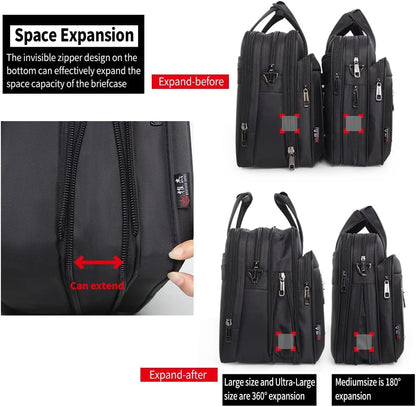 Canvas laptop- och business-toteväska för herr