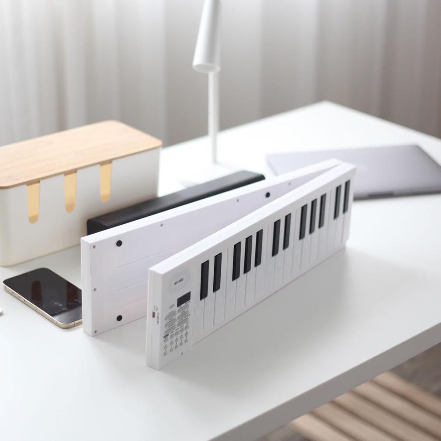 61-tangenters hopfällbart digitalpiano med inspelnings- och uppspelningsfunktion – Meliora