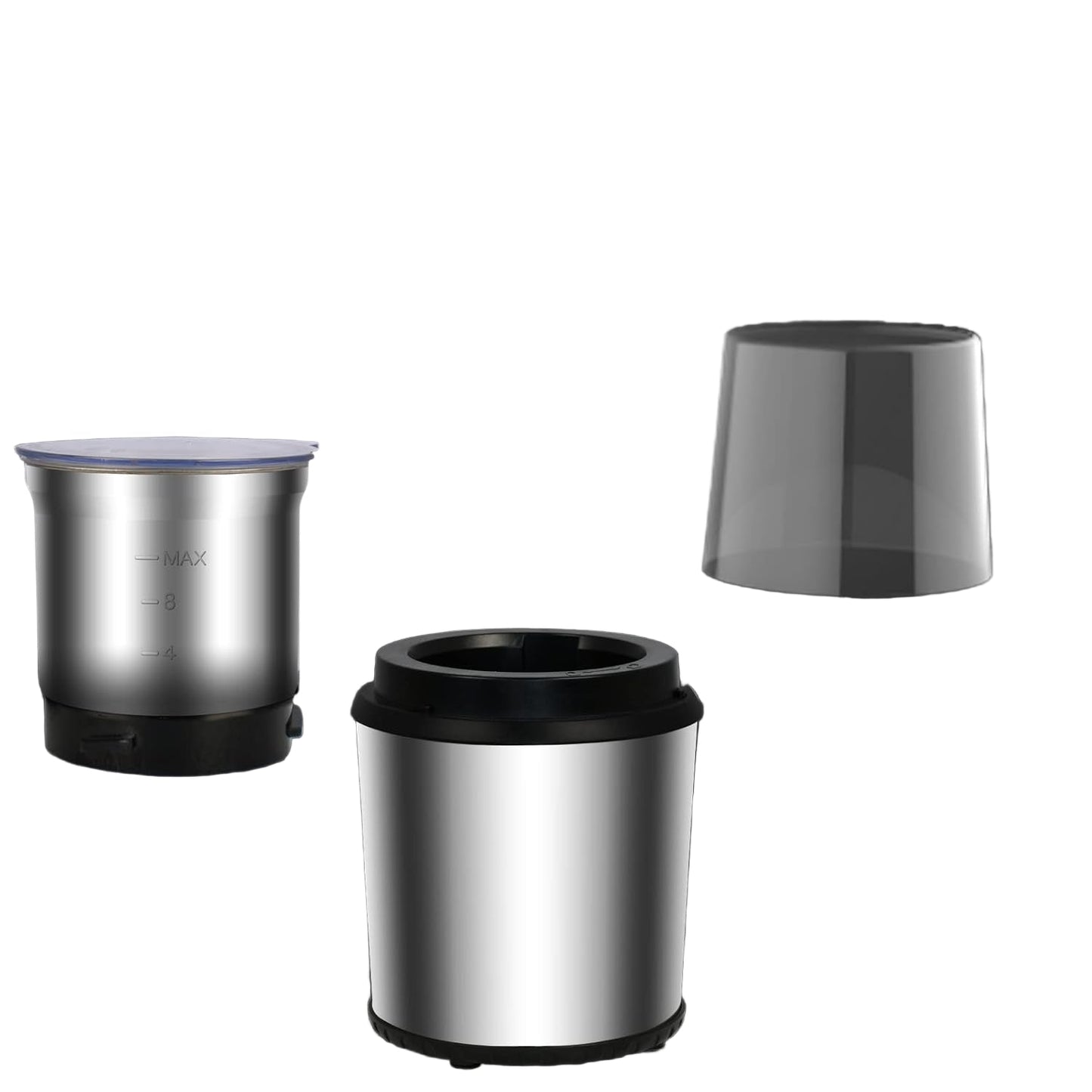 Elektrisk kaffe- och kryddkvarn med avtagbar kopp – BrewMate