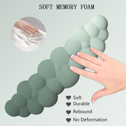 Molnformat ergonomiskt handledsstöd med musmatta och underlägg – Zeyora