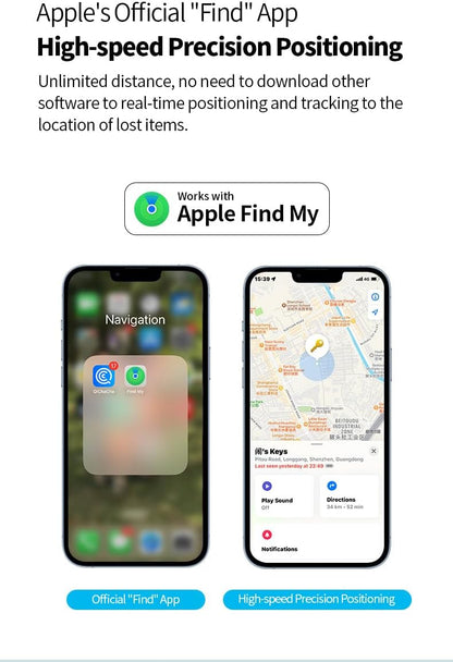Smart nyckelring mot förlust – realtidsspårning med Find My – Zeyora