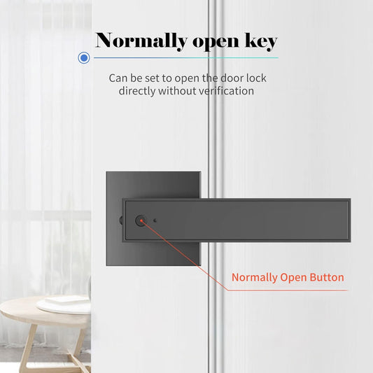 Smart fingeravtryckslås för dörr med nyckelåtkomst och plats för upp till 30 användare – Nivora