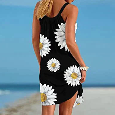Boho Chic sommarklänning med blommönster – Karla