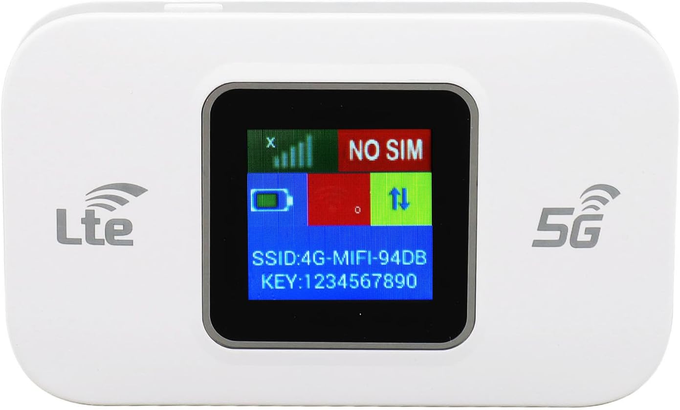 4G LTE USB Wi‑Fi-hotspotmodem med 300 Mbps hastighet och 3000 mAh batteri – Netvora