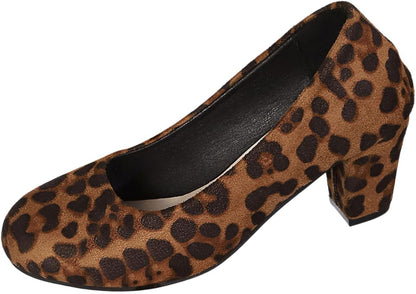 Pumps i sammet med leopardmönster – Clara Oktoberfest 2026