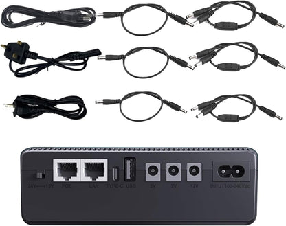 UPS-nödbatteri 10400 mAh – kompakt strömförsörjning – Nexora