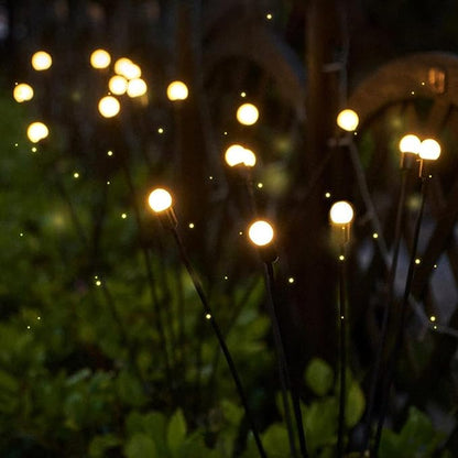 Svävande solarkula i trädgården med glimmande effekt – FireGlow