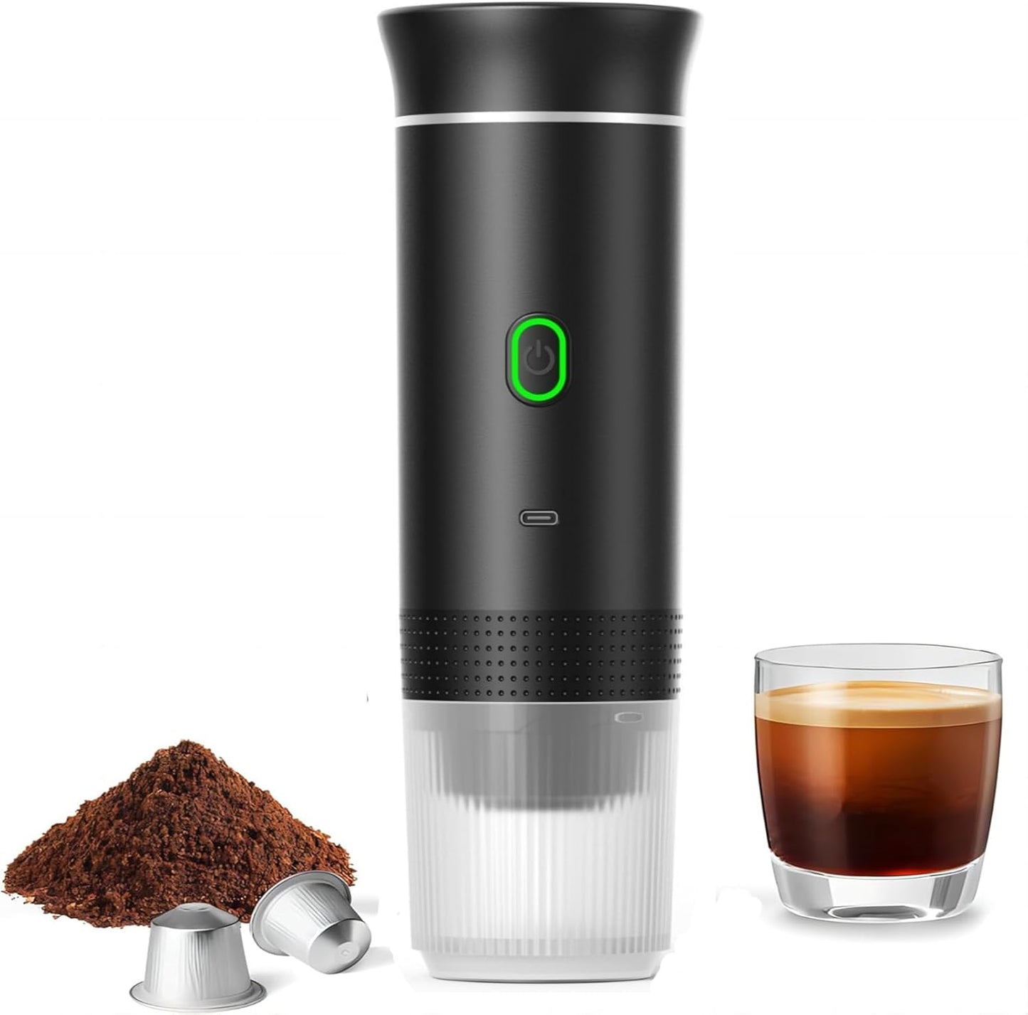 Bärbar 3-i-1 espressomaskin med uppladdningsbart batteri – Raverno
