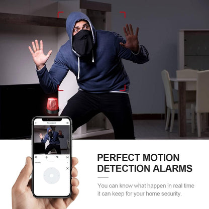 Mini-säkerhetskamera 4K WiFi dold inomhuskamera med nattseende