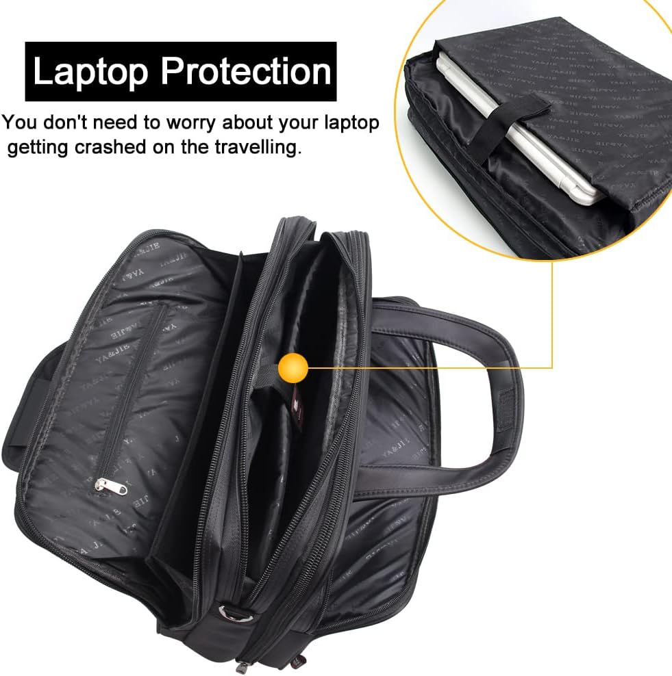 Canvas laptop- och business-toteväska för herr