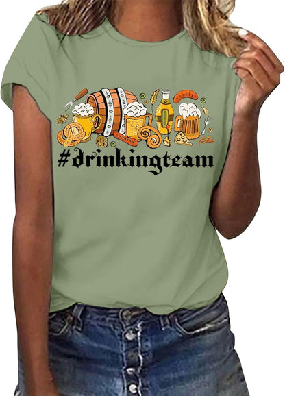 Dam T-shirt med tryck – Veronika Oktoberfest 2026