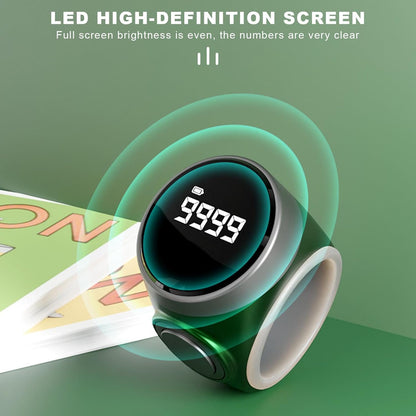 4-siffrig uppladdningsbar digital fingerräknarring (1+1 GRATIS) – Calmero