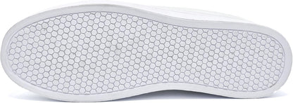 Weiße Sneaker-Sohle mit sechseckigem Muster, rutschfest, Gummi, Unisex-Sportschuh.