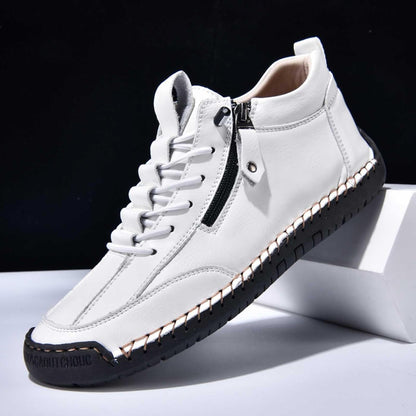 Läder mellanhöga sneakerskängor – Andreas Oktoberfest 2026