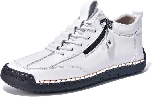 Läder mellanhöga sneakerskängor – Andreas Oktoberfest 2026
